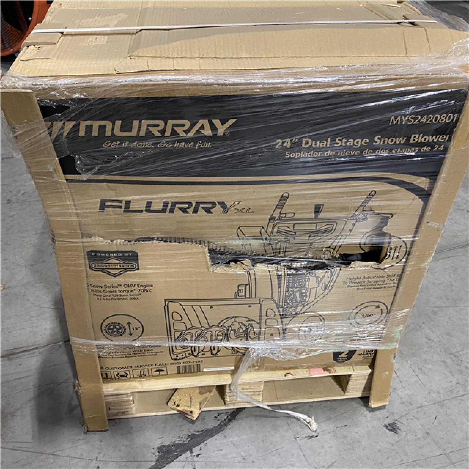 DALLAS LOCATION - Murray 24 in. 208cc Self-Propelled 2-Stage Gas Snow Blower with Electric Start