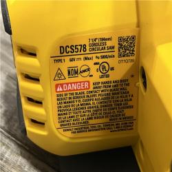 AS-IS DEWALT FLEXVOLT 60V MAX Cordless Brushless 7-1/4 in. Circular Saw with Brake (Tool Only)