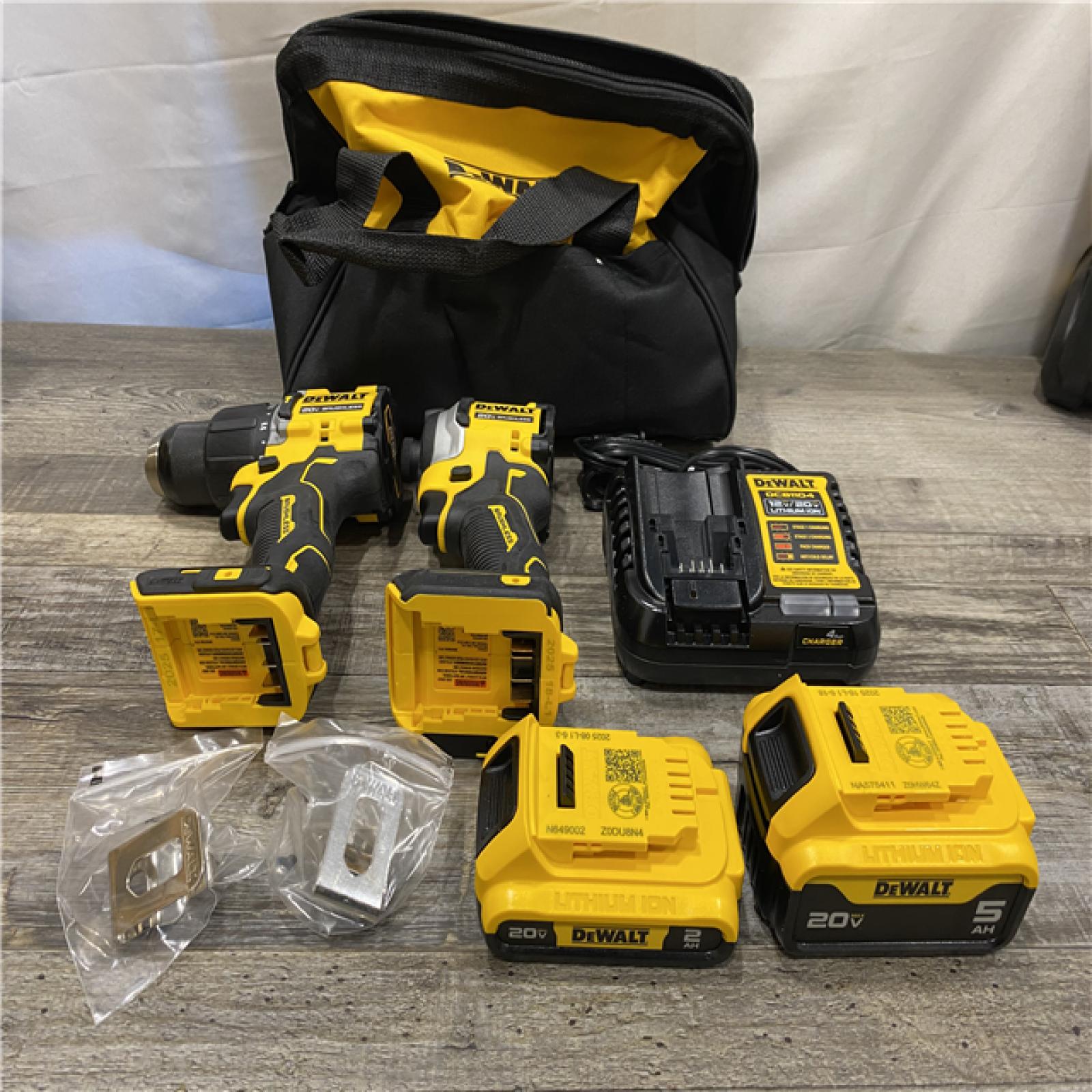 AS-IS DEWALT ATOMIC 20V MAX Lithium-Ion Cordless 2-Tool Combo Kit