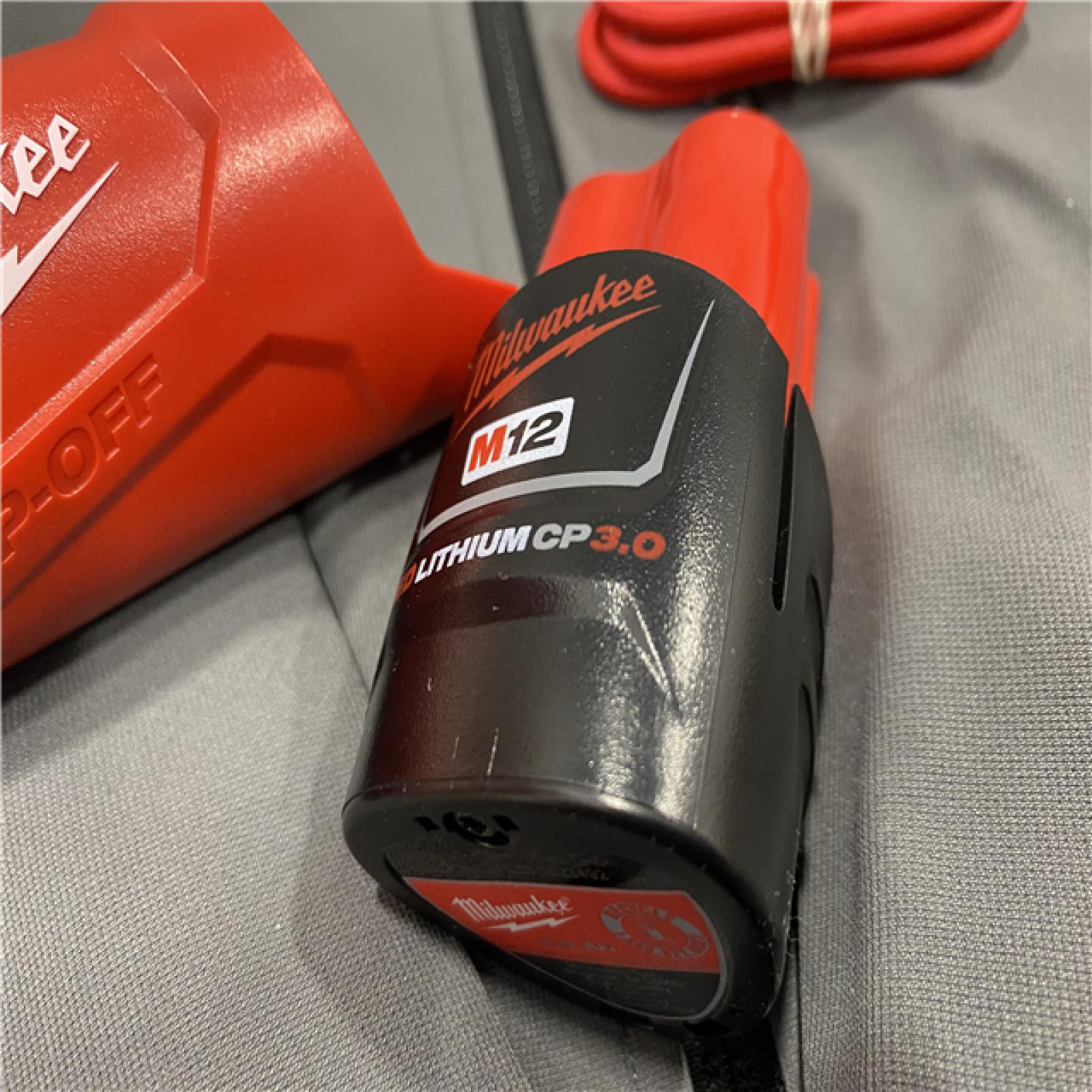 AS-IS Milwaukee Men's Large 12-Volt Lithium-Ion Cordless Tough Shell Gray Heated Jacket Kit