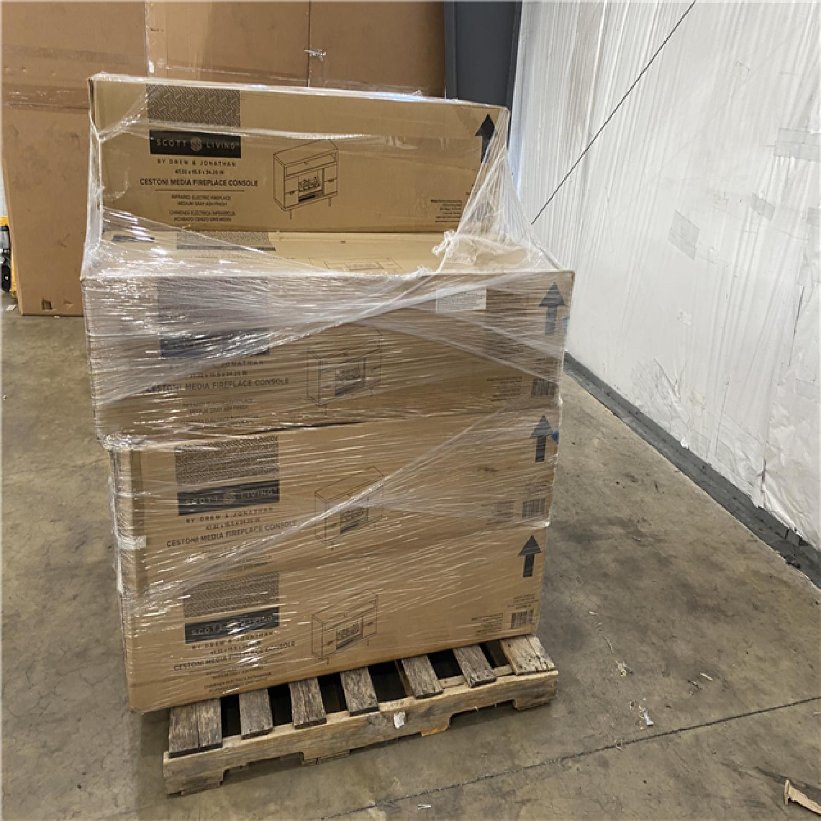 Houston Location AS IS - Cestoni Media Fireplace Console