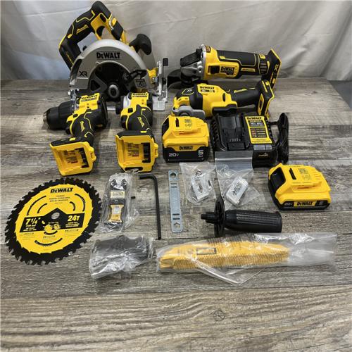 AS-IS DEWALT 20V MAX Lithium-Ion Cordless 5-Tool Combo Kit