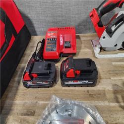 HOUSTON LOCATION - AS-IS Milwaukee M18 18-Volt Lithium-Ion Brushless Cordless Combo Kit (3-Tool) with 2-Batteries  1-Charger and Tool Bag