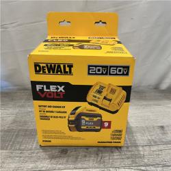 NEW -  DEWALT 20V/60V MAX FLEXVOLT Lithium-Ion 9.0Ah Battery and Charger Starter Kit