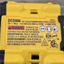 AS-IS DEWALT 20V XR Cordless 1/2 in. Hammer Drill (Tool-Only)