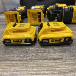AS-IS DEWALT ATOMIC 20-Volt Lithium-Ion Cordless Brushless Combo Kit (4-Tool)