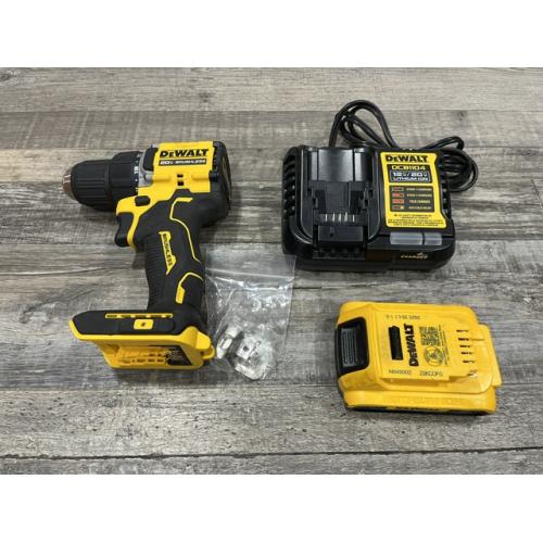 AS-IS DEWALT Atomic 20V Lithium-Ion Cordless Compact 1/2 in. Drill/Driver Kit