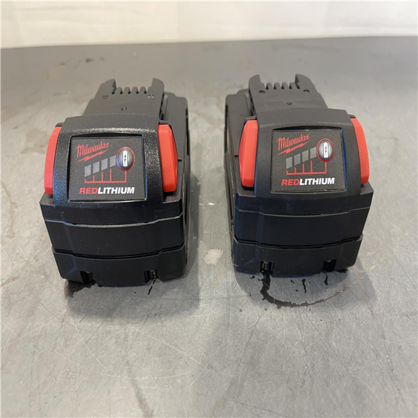 AS-IS - Milwaukee M18 18-Volt Lithium-Ion XC Starter Kit with Two 5.0Ah Batteries and Charger
