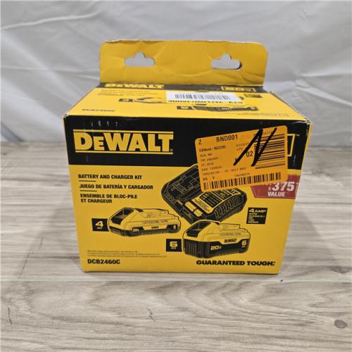 NEW! - DEWALT 20V MAX Lithium-Ion 6.0Ah and 4.0Ah Battery and Charger Starter Kit