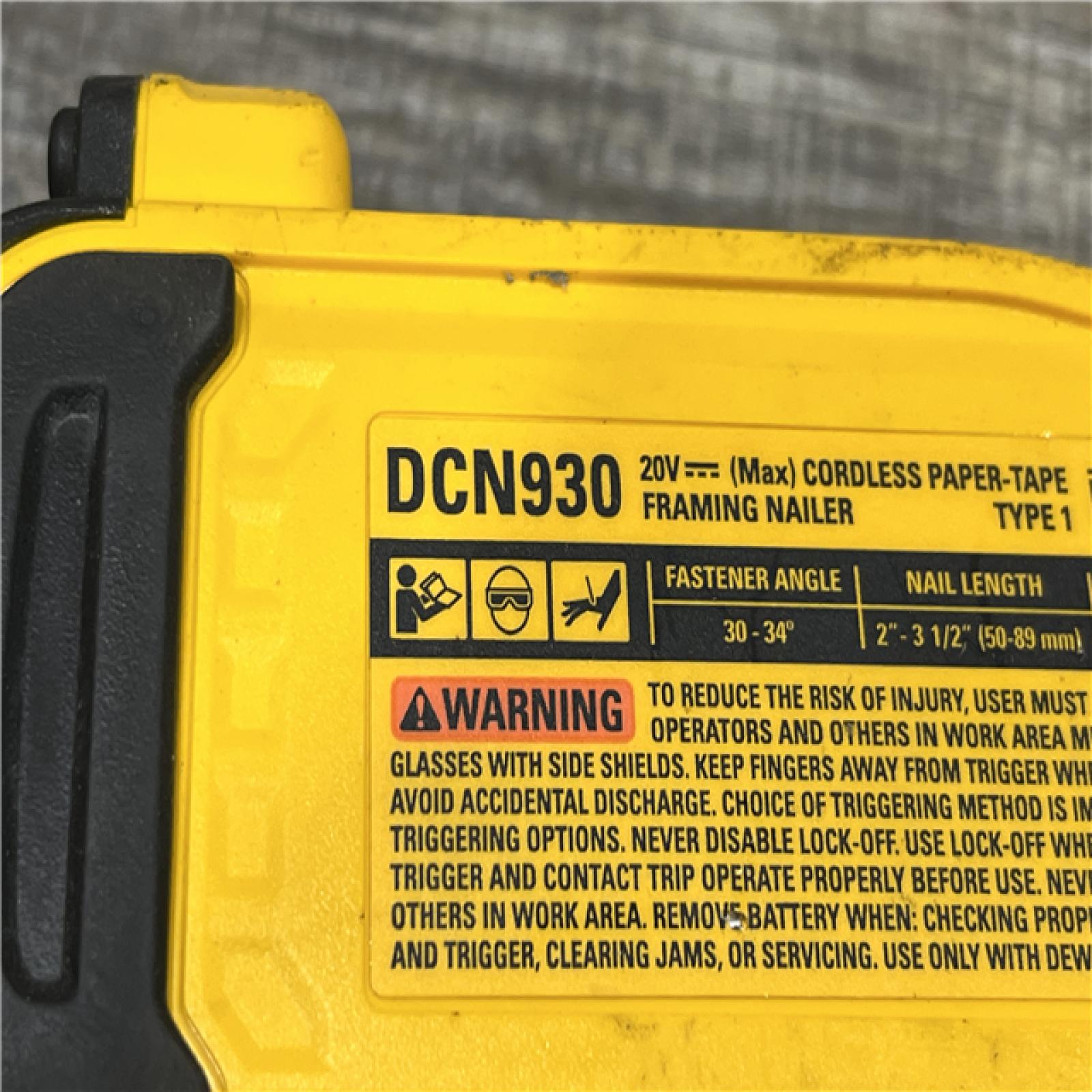 AS-IS DEWALT 20V 30 Degree Cordless Framing Nailer (Tool-Only)