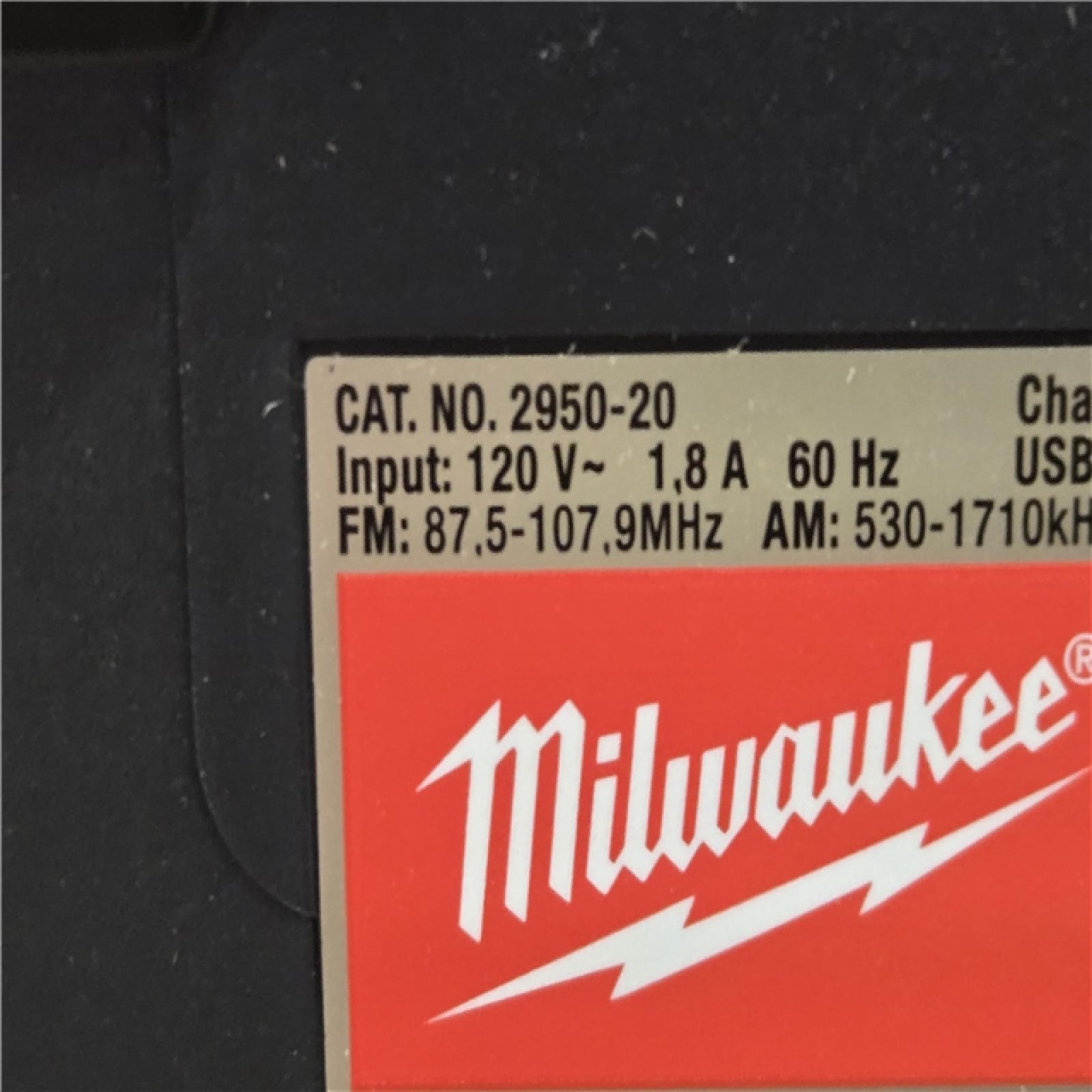 AS-IS Milwaukee Lithium-Ion Cordless PACKOUT Radio/Speaker with Built-In Charger