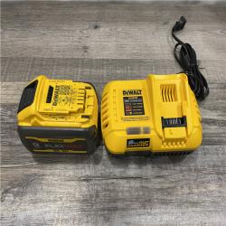 AS-IS DEWALT 20V/60V MAX FLEXVOLT Lithium-Ion 9.0Ah Battery and Charger Starter Kit