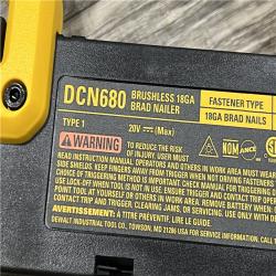 AS-IS DEWALT 20V MAX XR Lithium-Ion Electric Cordless 18-Gauge Brad Nailer (Tool Only)