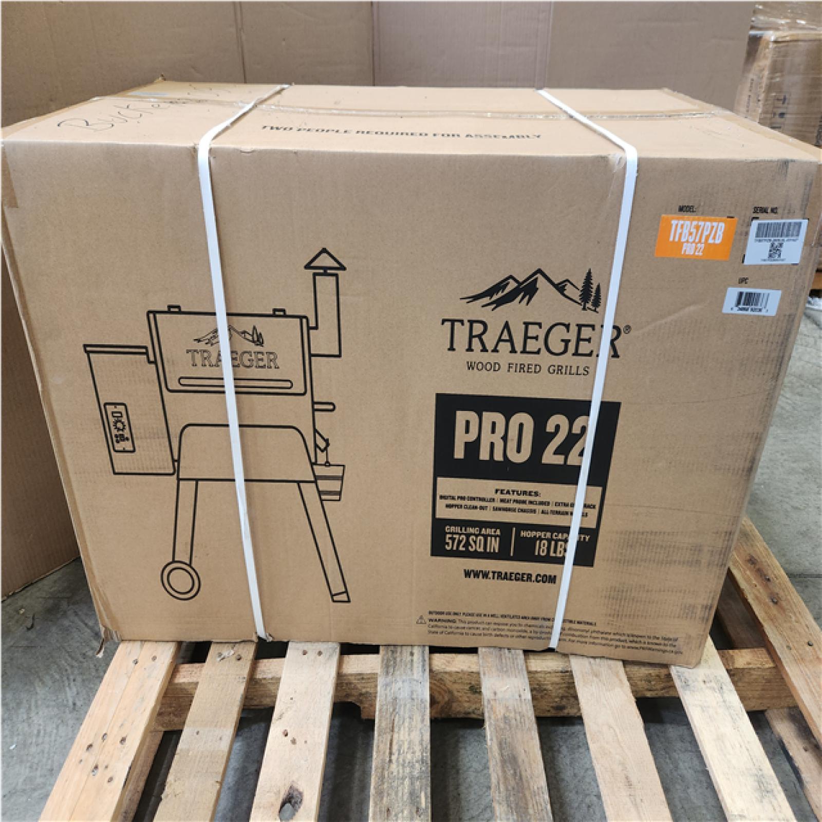 Phoenix SEALED Traeger Pro 22 BBQ Wood Pellet Grill and Smoker in Bronze