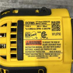 AS-IS DEWALT 20V MAX Cordless 1/4 in. Impact Driver Kit
