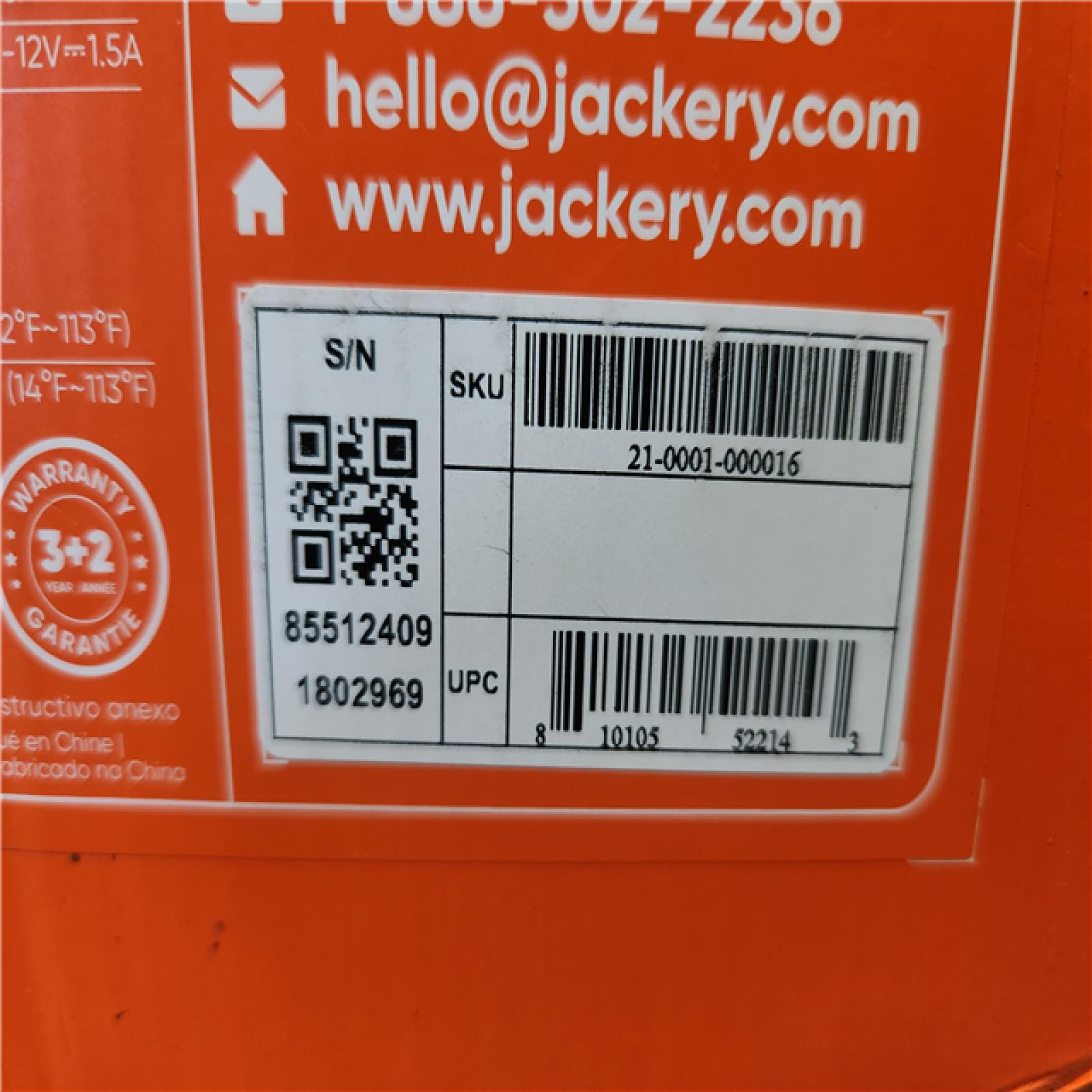 Phoenix Location NEW Jackery Solar Generator Explorer 2000 Plus 2042.8Wh/ 3000W Model No. Je-2000C (SEALED)