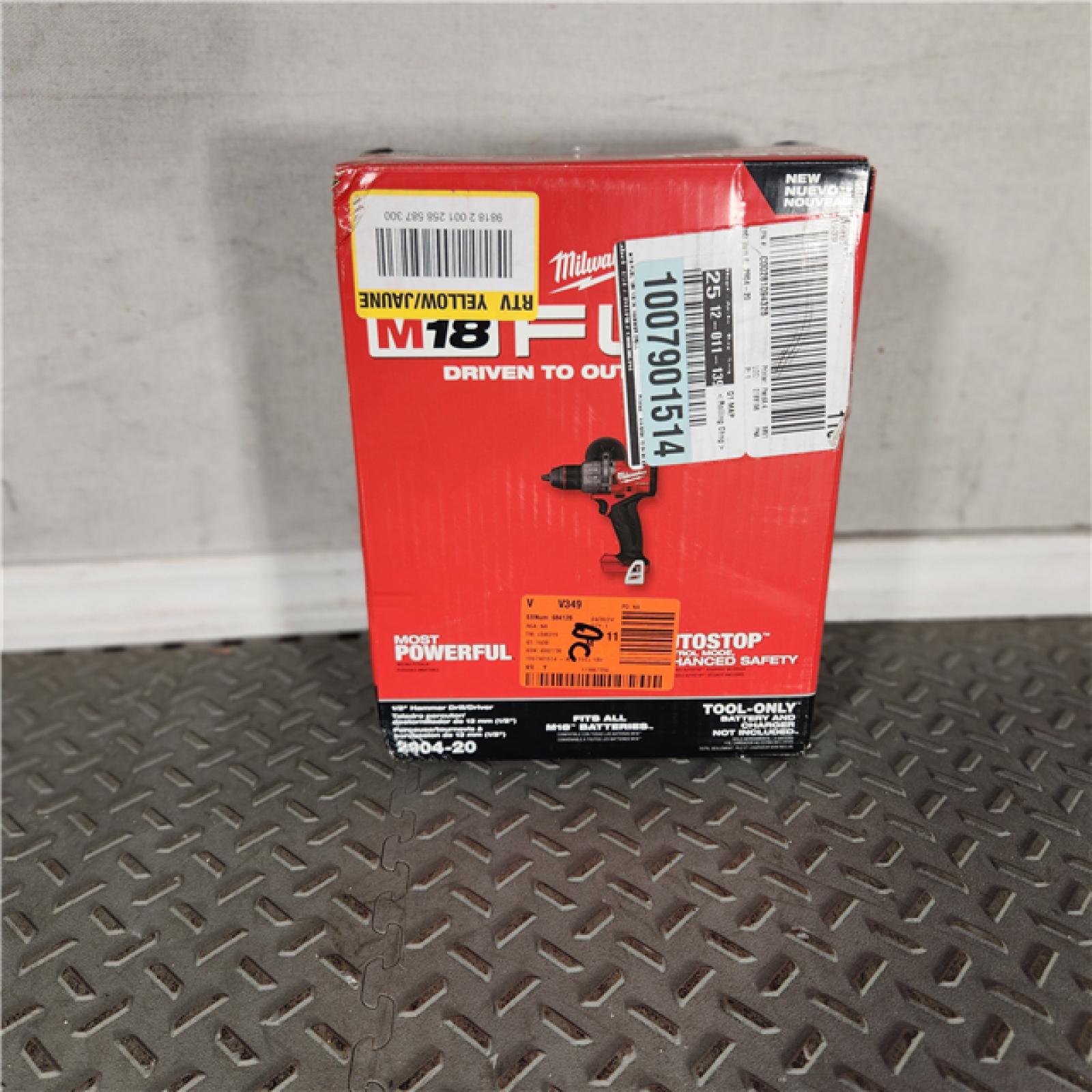 Houston location- AS-IS Milwaukee M18 FUEL  1/2 Hammer Drill Driver TOOL ONLY