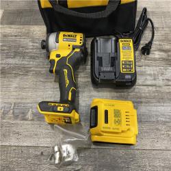 AS-IS DEWALT Atomic 20V Max Lithium-Ion Brushless Cordless Compact 1/4 in. Impact Driver Kit