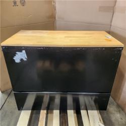 Phoenix Husky Modular Tool Storage 52 in. W x 20 in. D Standard Duty Black Mobile Workbench Cabinet