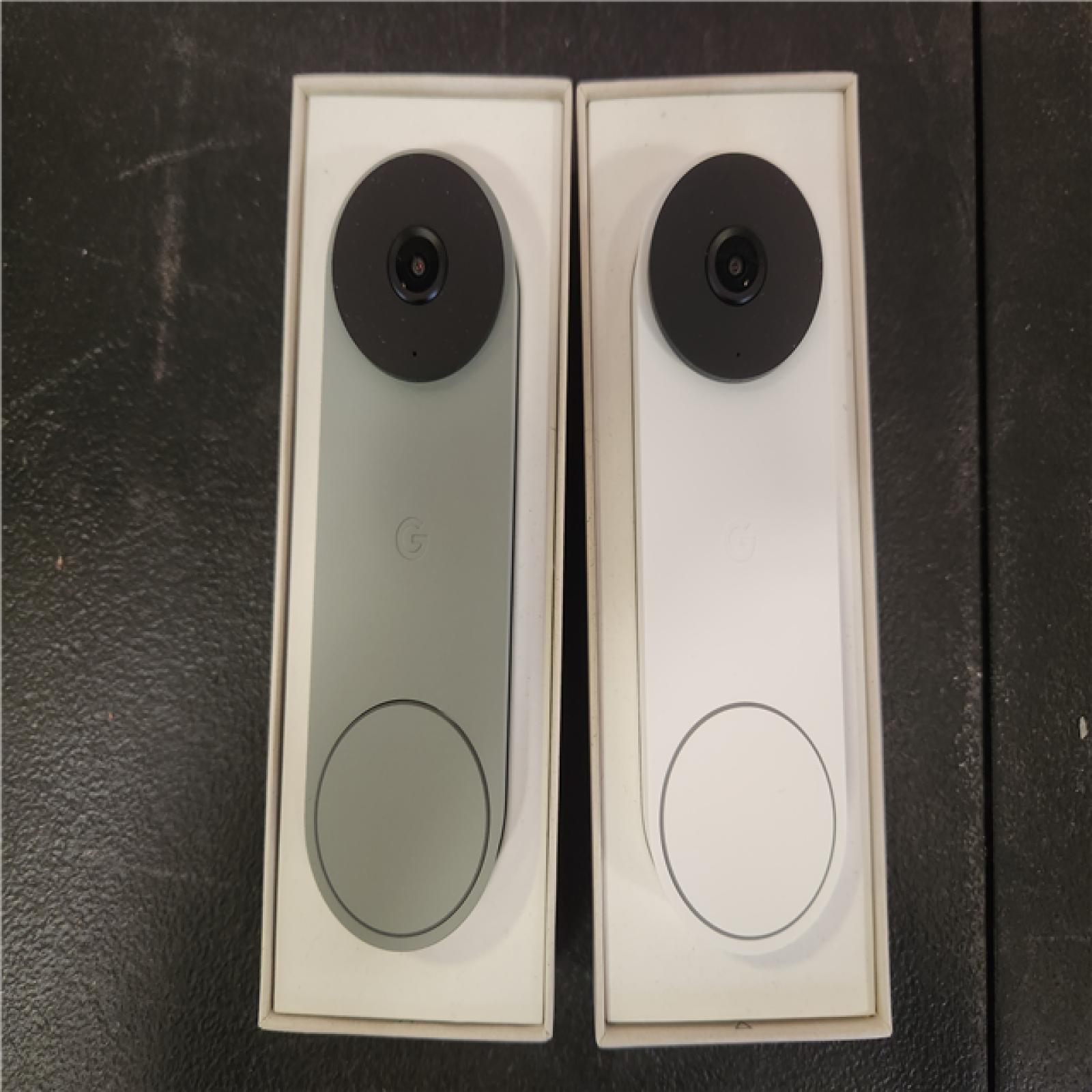 Phoenix AS-IS Google Nest Doorbell (Wired  3rd Gen) - Smart Wi-Fi Video Doorbell Camera (2-Pack)