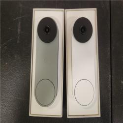 Phoenix AS-IS Google Nest Doorbell (Wired  3rd Gen) - Smart Wi-Fi Video Doorbell Camera (2-Pack)