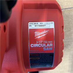 AS-IS Milwaukee 18V Lithium-Ion Cordless 6-1/2 in. Circular Saw (Tool-Only)