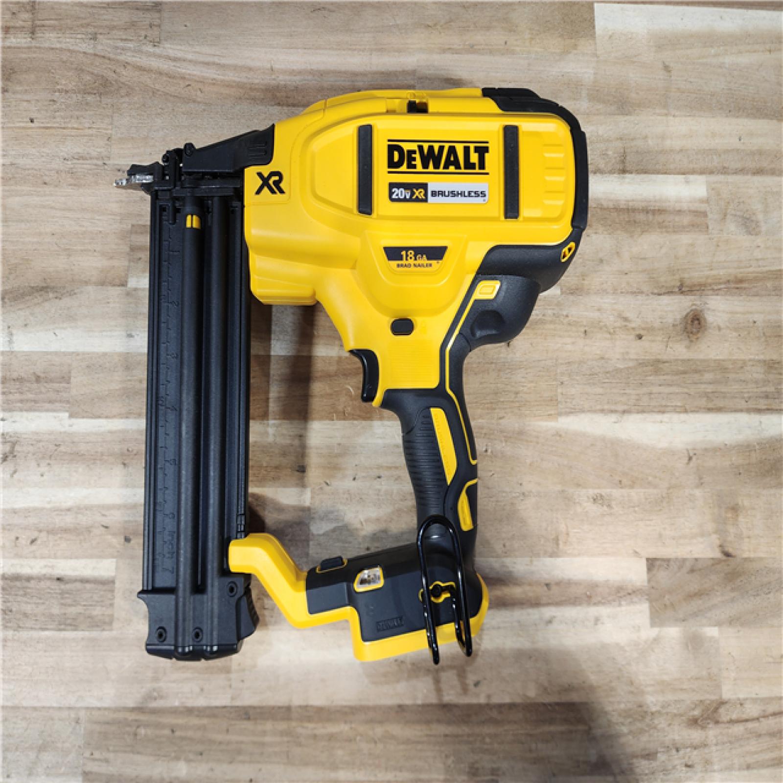 HOUSTON LOCATION - AS-IS DEWALT 20V MAX XR Lithium-Ion Electric Cordless 18-Gauge Brad Nailer (Tool Only)