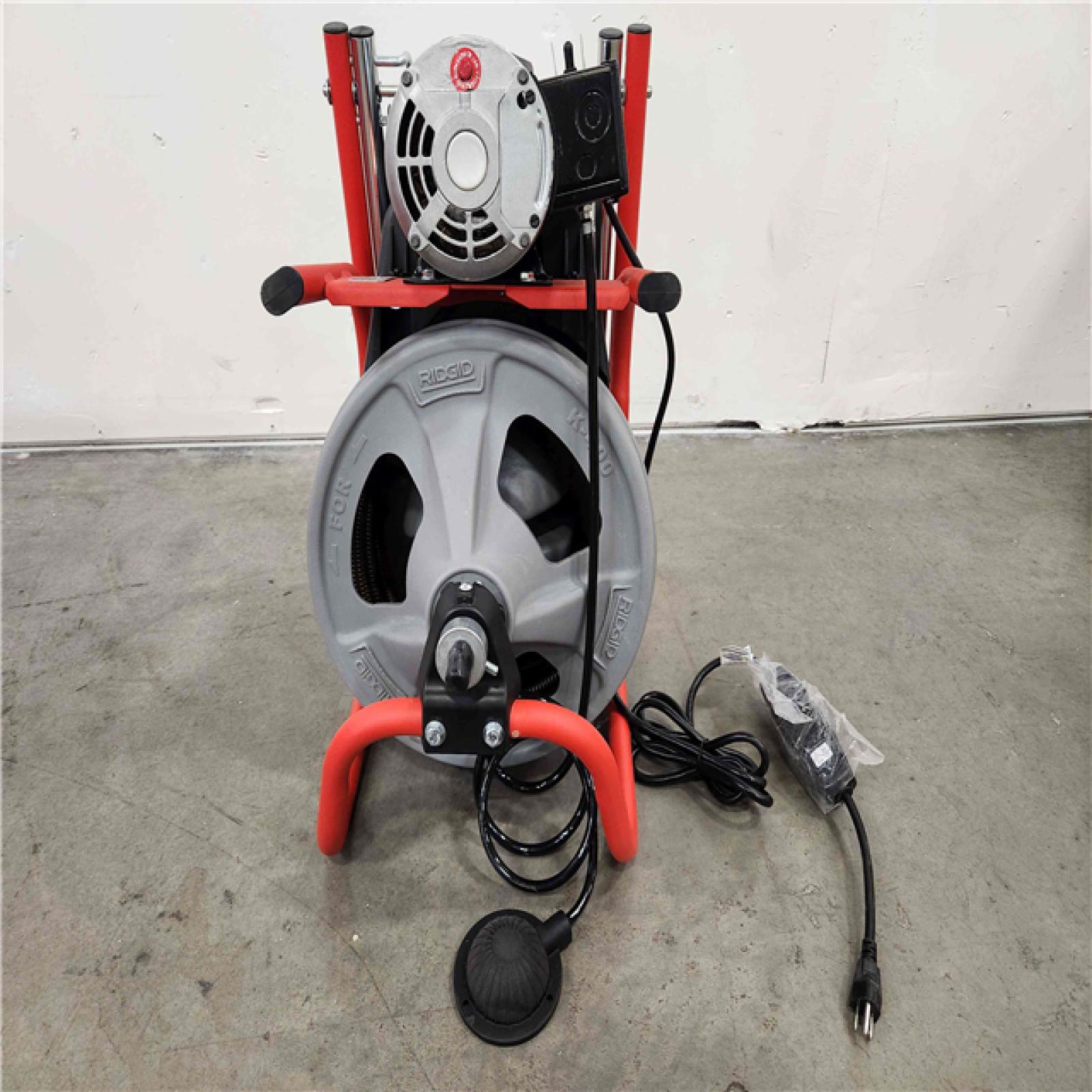 Phoenix Location RIDGID K-400 Drain Cleaning Snake Auger 120-Volt Drum Machine with C-32IW 3/8 in. x 75 ft. Cable