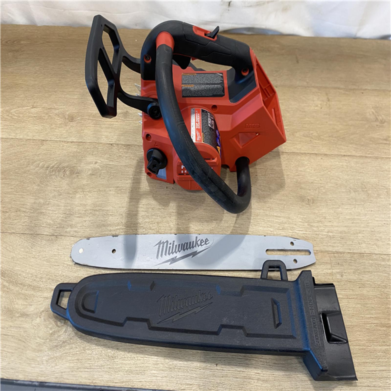 AS-IS Milwaukee FUEL 14 in. 18V Lithium-Ion Brushless Cordless Battery Top Handle Chainsaw (Tool Only)