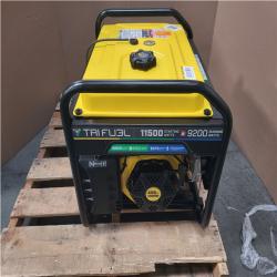 CALIFORNIA AS IS CHAMPION 11 500/9200 TRI FUEL PORTABLE GENERATOR