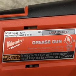 AS-IS Milwaukee 12V Lithium-Ion Cordless Grease Gun (Tool-Only)