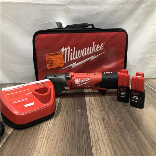 AS-IS Milwaukee FUEL 12V Lithium-Ion Brushless Cordless 3/8 in. Right Angle Impact Wrench Kit