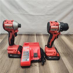 AS-IS- Milwaukee M18 Compact Brushless 2-Tool Combo Kit