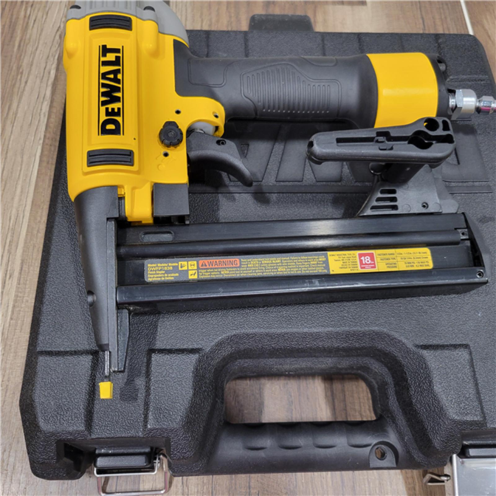 AS-IS DEWALT Pneumatic 18-Gauge 1/4 in. Crown Corded Stapler