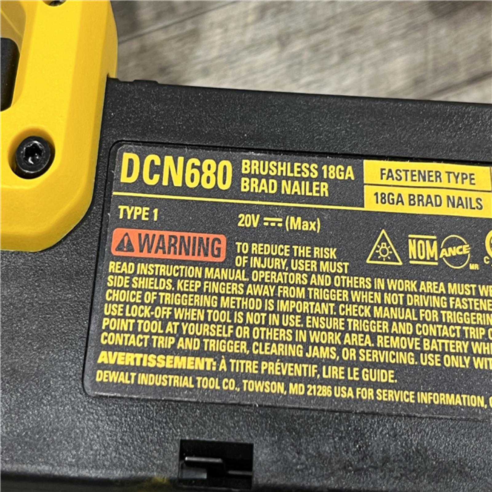 AS-IS DEWALT 20V MAX XR Lithium-Ion Electric Cordless 18-Gauge Brad Nailer (Tool Only)