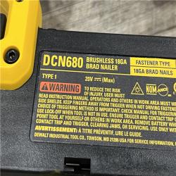 AS-IS DEWALT 20V MAX XR Lithium-Ion Electric Cordless 18-Gauge Brad Nailer (Tool Only)