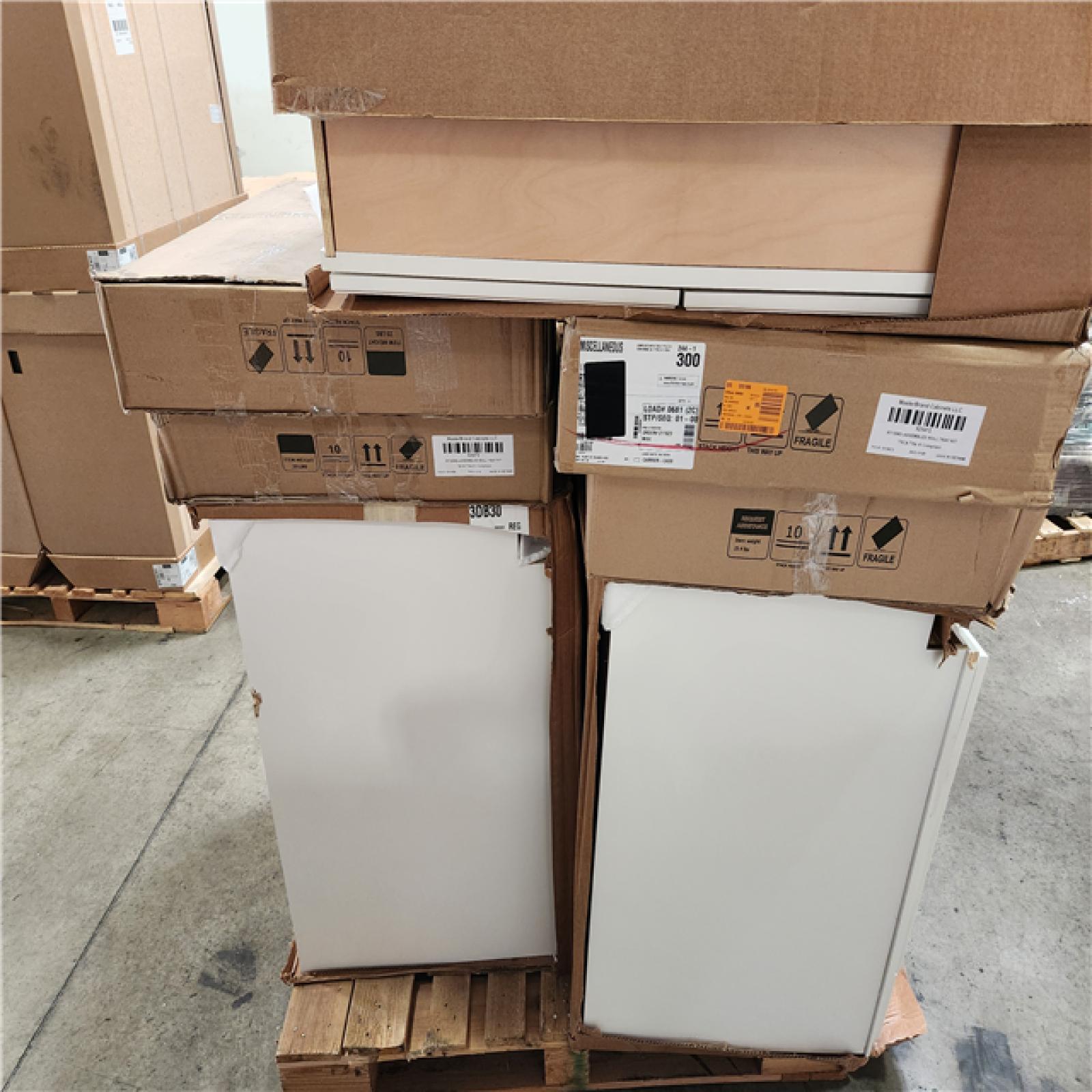 Phoenix AS-IS Mixed White Home Cabinets Pallet (8 Cabinets)