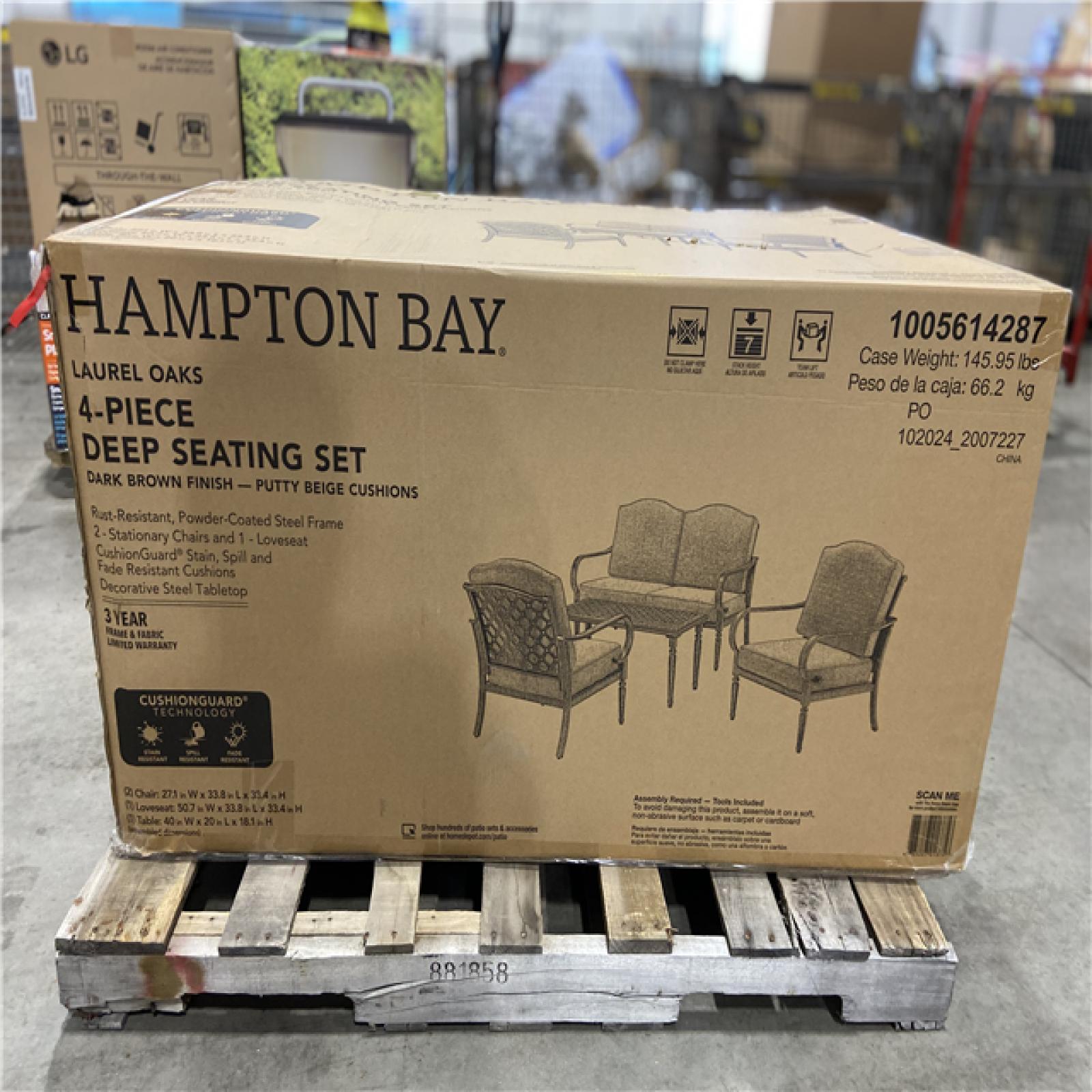 DALLAS LOCATION - LAUREL OAKS 4- PIECE DEEP SEATING SET