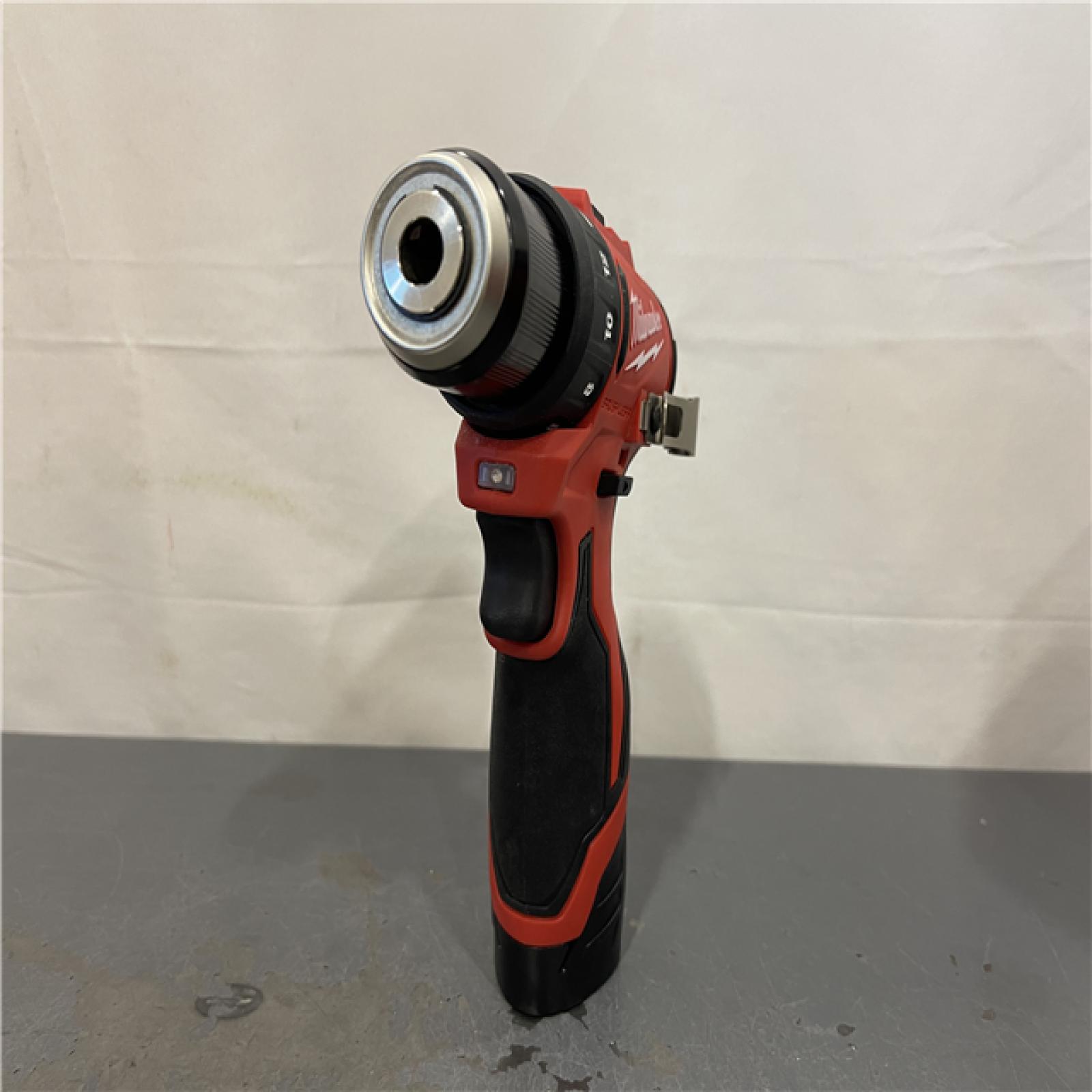 AS-IS - Milwaukee M12 12-Volt Lithium-Ion Brushless Cordless Subcompact Brushless Drill Driver Kit