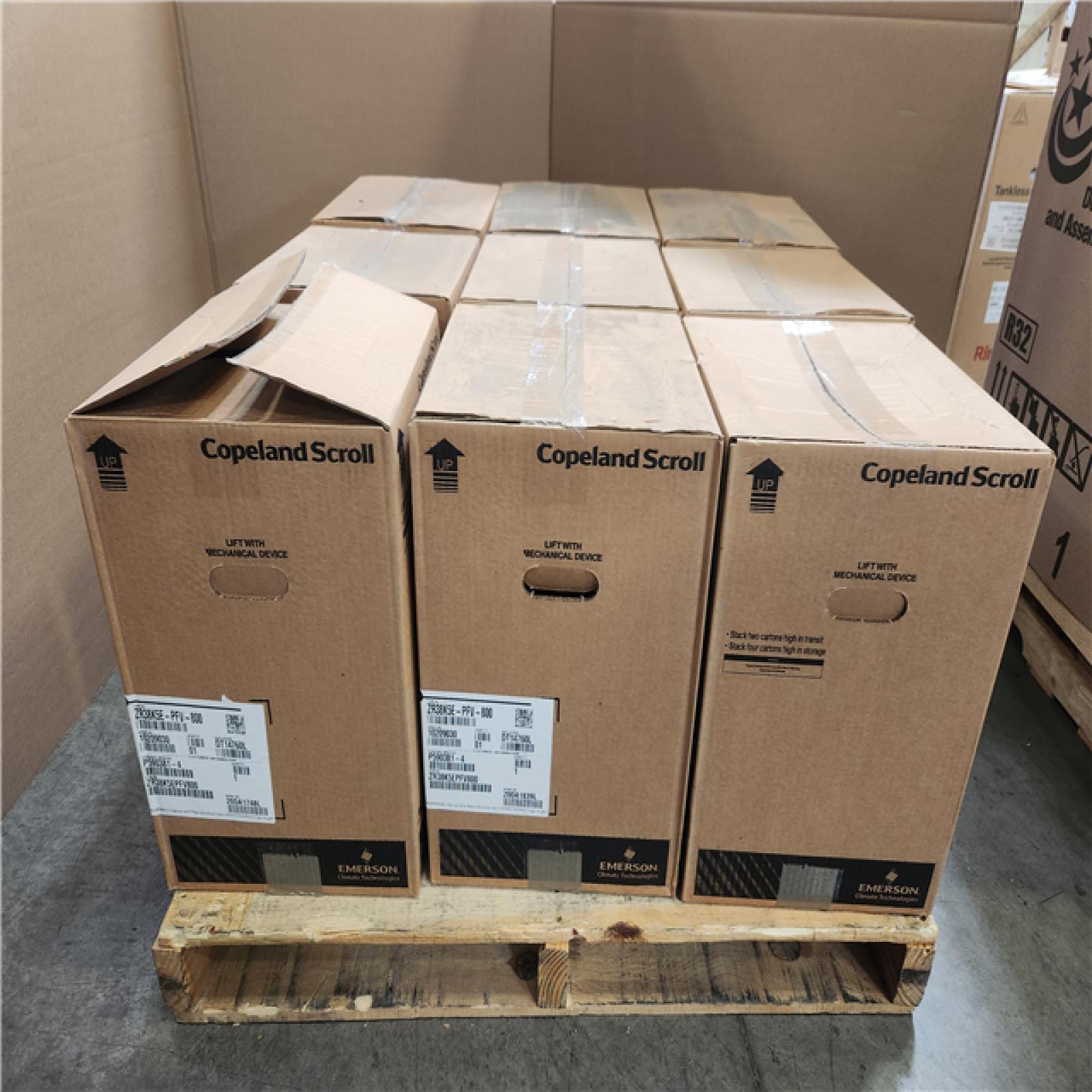 Phoenix NEW Copeland ZR48K5E-PFV-800 Single Phase Scroll Compressor - 46 200-61 900 BTU Pallet of 9