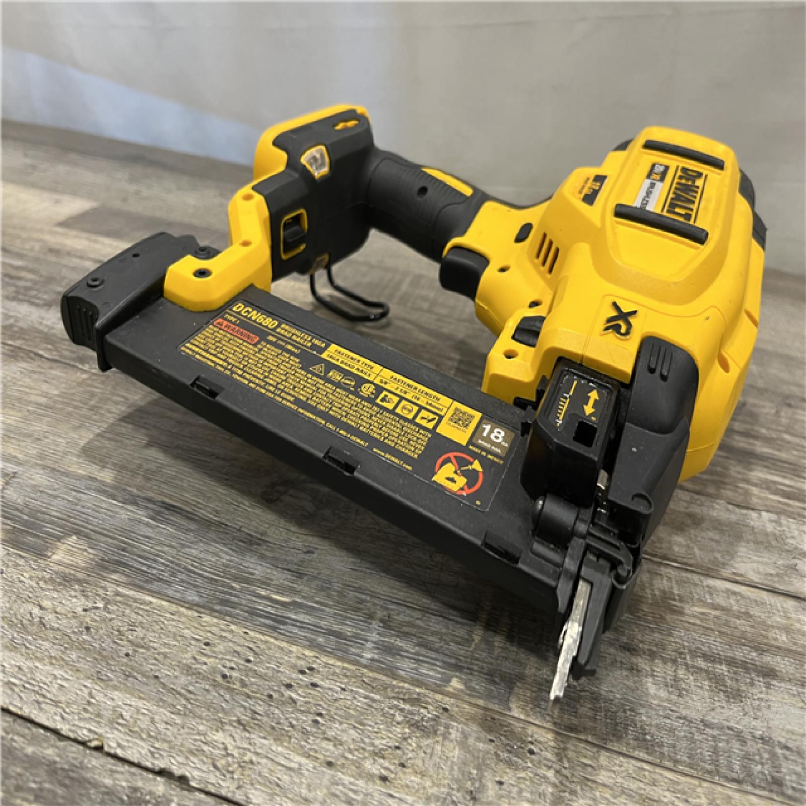 AS-IS DEWALT 20V MAX XR Lithium-Ion Electric Cordless 18-Gauge Brad Nailer (Tool Only)