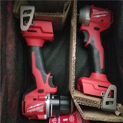 California NEW Milwaukee M18 Compact Brushless 2-Tool Combo Kit  Includes (2) Batteries  Charger & Bag