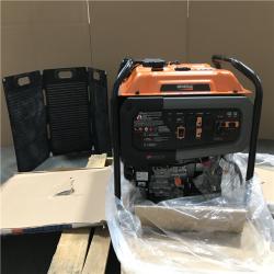 CALIFORNIA AS-IS GENERAC PORTABLE GENERATOR WITH 100w SOLAR PANEL ACCESSORY