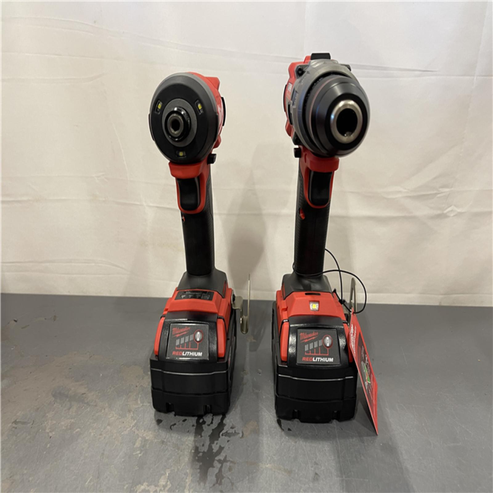 AS-IS - Milwaukee M18 FUEL 18V Lithium-Ion Brushless Cordless Hammer Drill and Impact Driver Combo Kit