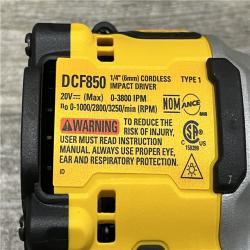 AS-IS DEWALT ATOMIC 20V MAX Lithium-Ion Cordless 1/4 in. Brushless Impact Driver Kit