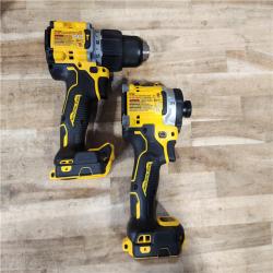 HOUSTON LOCATION - AS-IS (APPEARS LIKE NEW) DEWALT 20V Lithium-Ion Cordless 2-Tool Combo Kit with 20V/60V FLEXVOLT 9 Ah Battery  4 Ah Battery and Charger