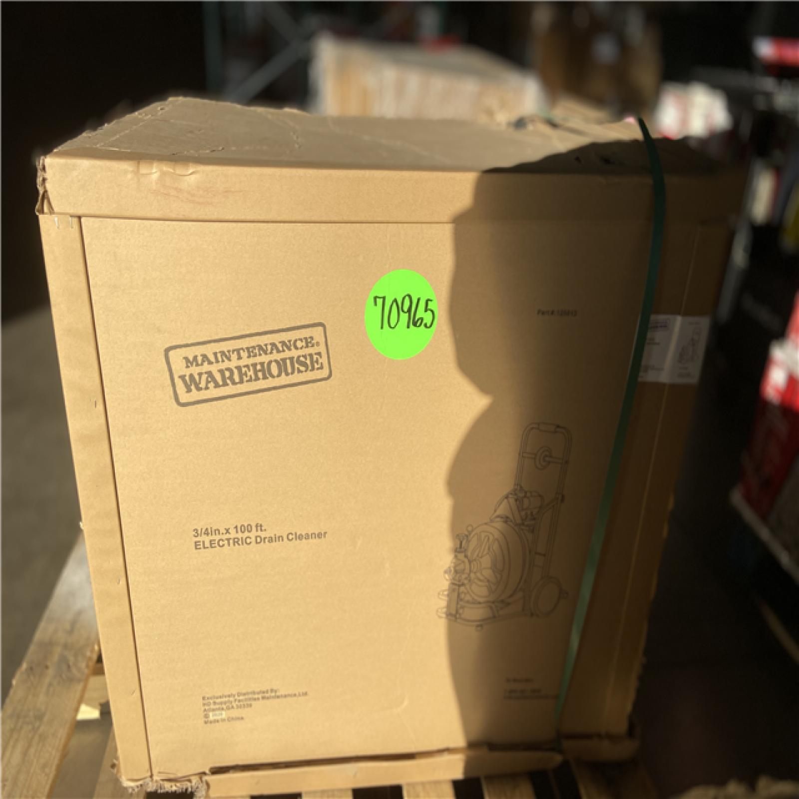 DALLAS LOCATION - Maintenance Warehouse® 3/4 In. X 100 Ft. Electric Drain Cleaner