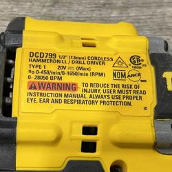 AS-IS DEWALT ATOMIC 20V Lithium-Ion Cordless 1/2 in. Hammer Drill Kit