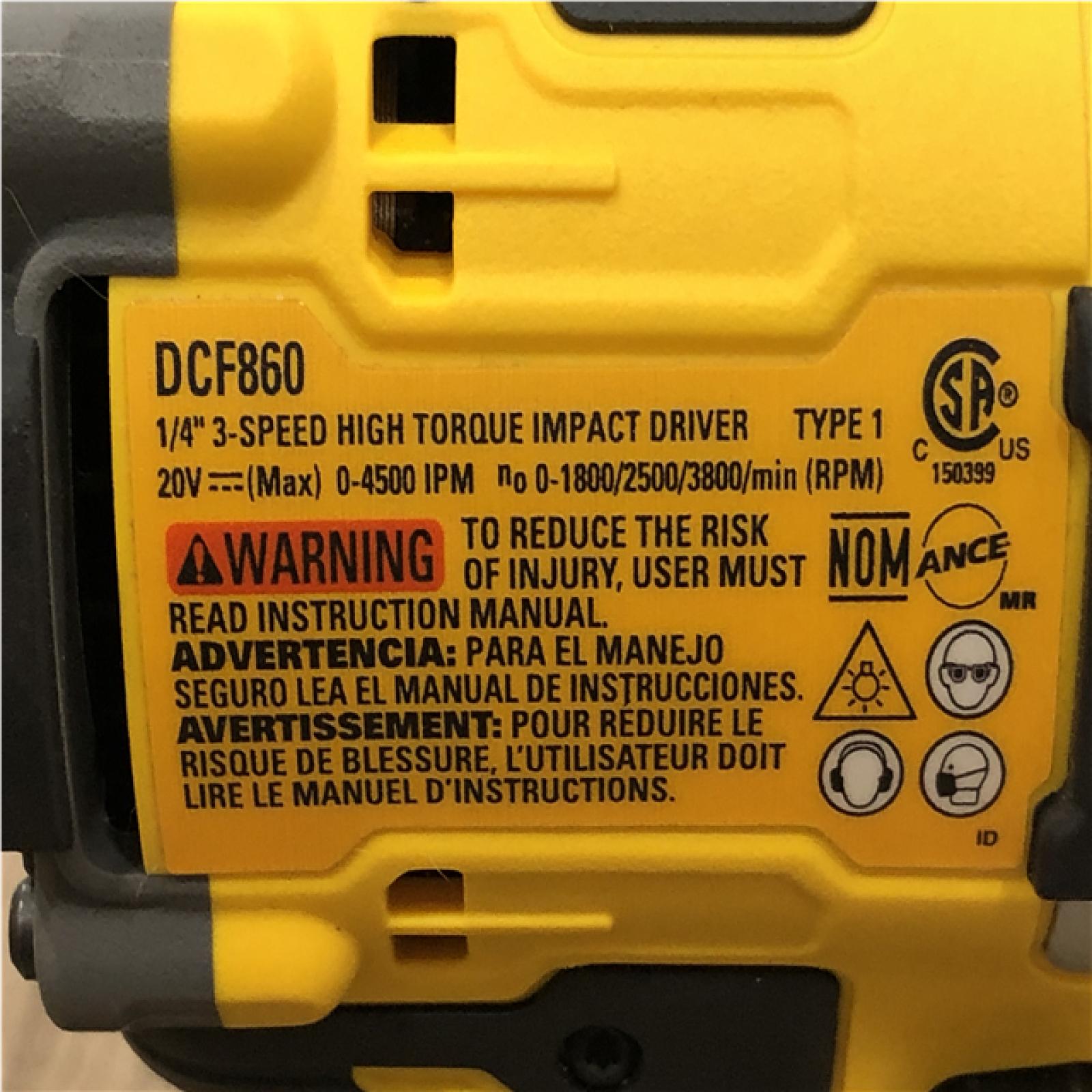 AS-IS DEWALT 20V MAX Lithium-Ion Cordless 3-Tool Combo Kit