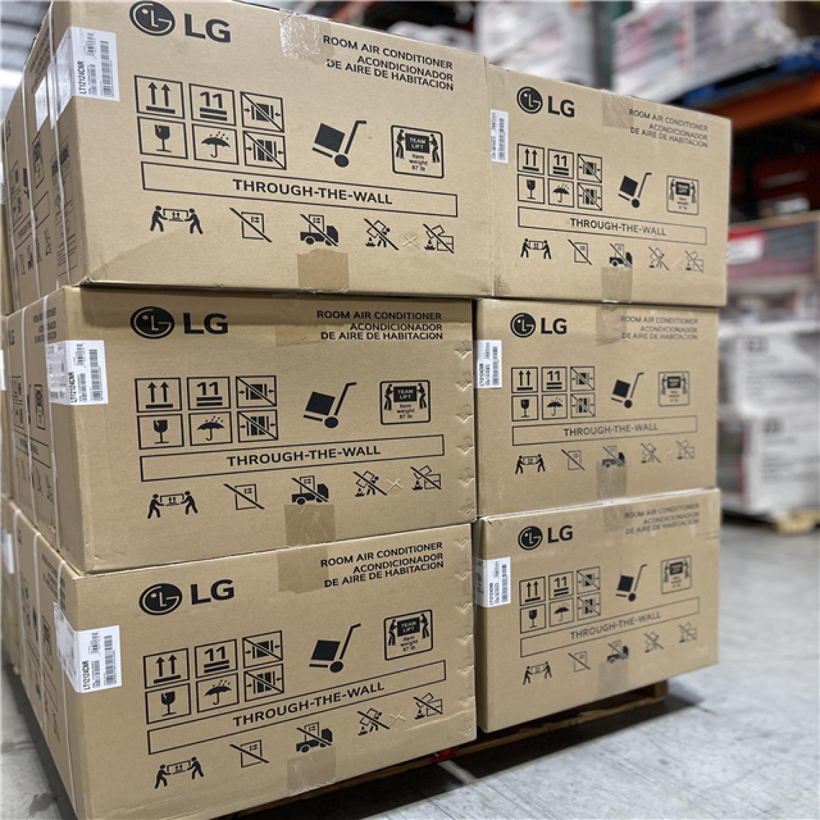 DALLAS LOCATION- NEW!- LG 11 800 BTU 115-Volt Through-the-Wall Air Conditioner Unit PALLET (12 UNITS)